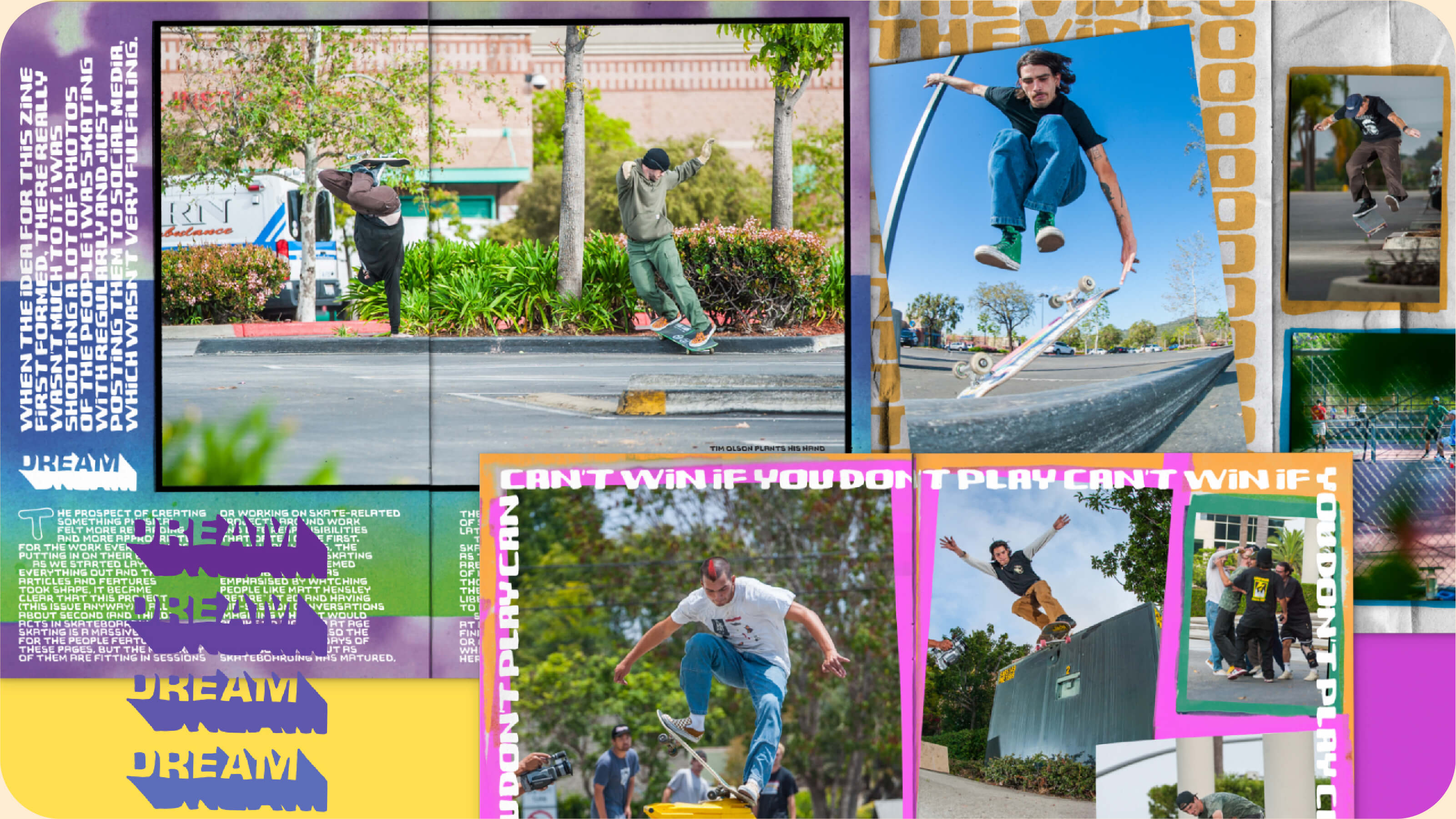 Dream Zine, skateboarding.